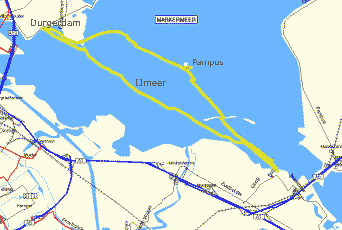 IJmeer met GPS tracklog